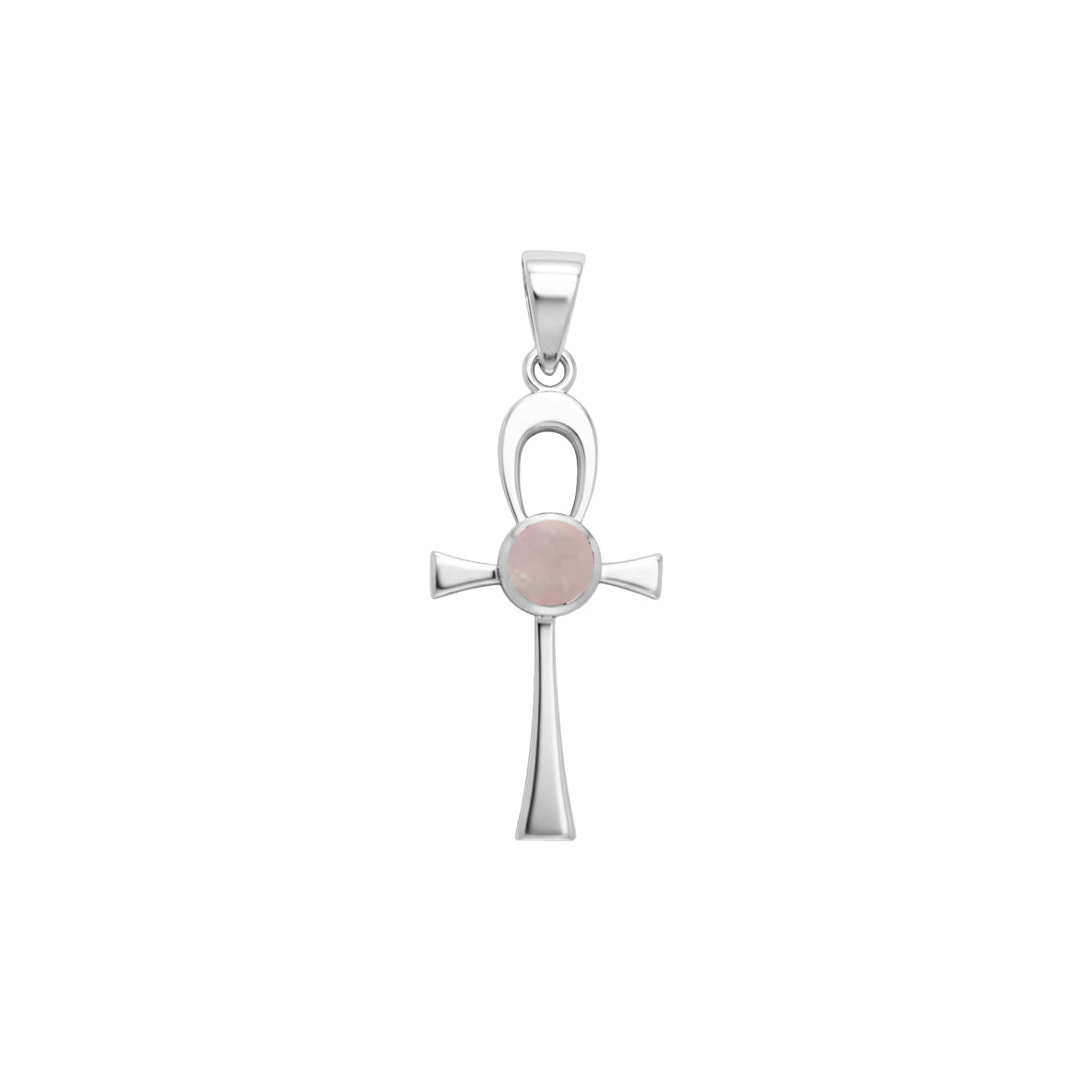 Ankh Sterling Silver Pendant With Gemstone TPD1718*