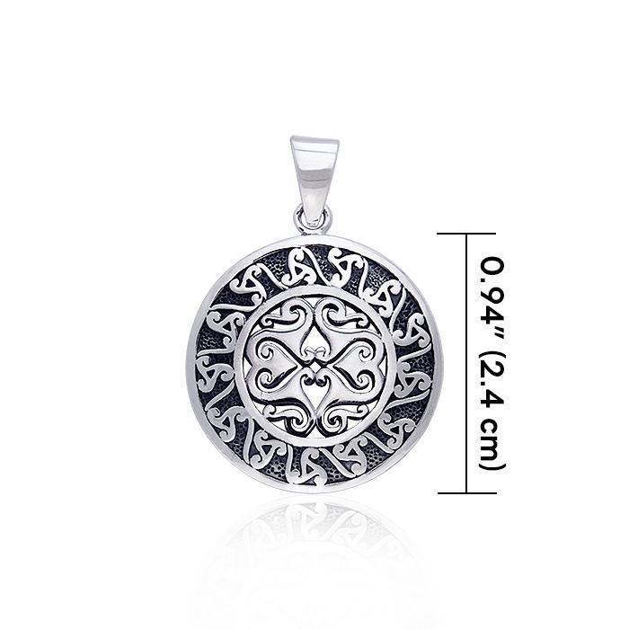 TPD181 Celtic Triple Spiral Sun Disk