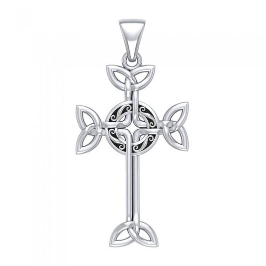 Celtic Cross Silver Pendant TPD1819