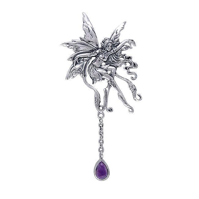 Vines Faery Pendant with Dangle Gem TPD188