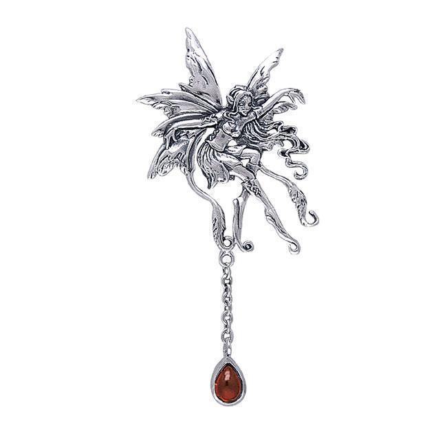 Vines Faery Pendant with Dangle Gem TPD188