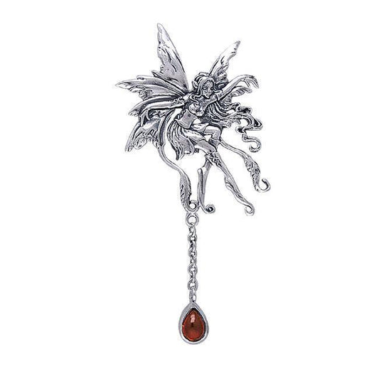 Vines Faery Pendant with Dangle Gem TPD188