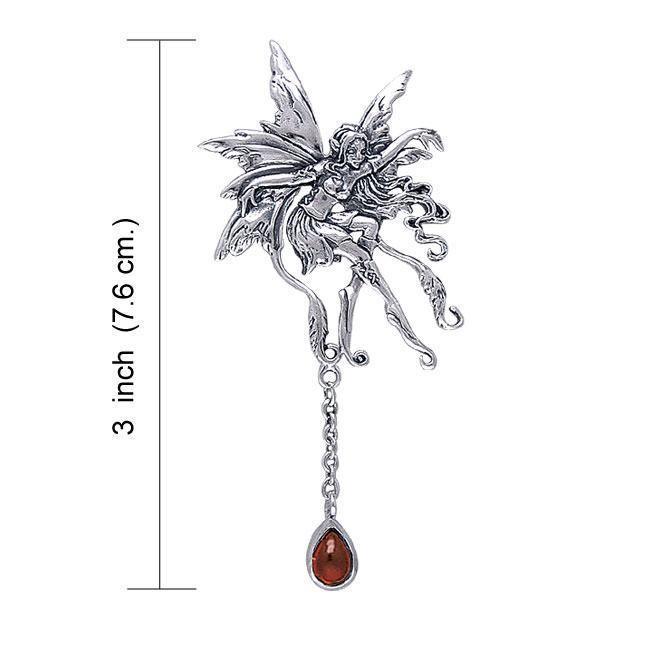 Vines Faery Pendant with Dangle Gem TPD188