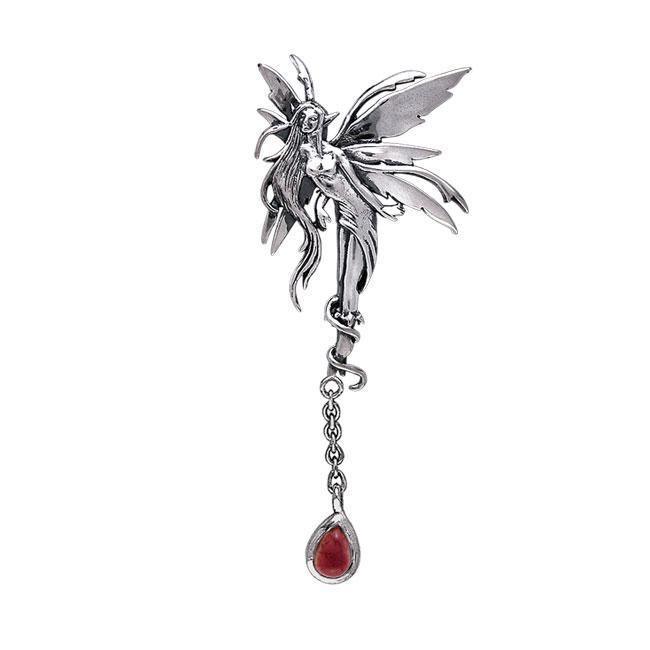 Firefly Faery Silver Pendant with Dangling Gem TPD192