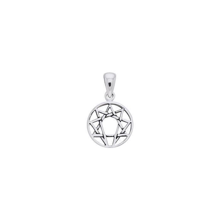 Enneagram Small Silver Pendant TPD2208