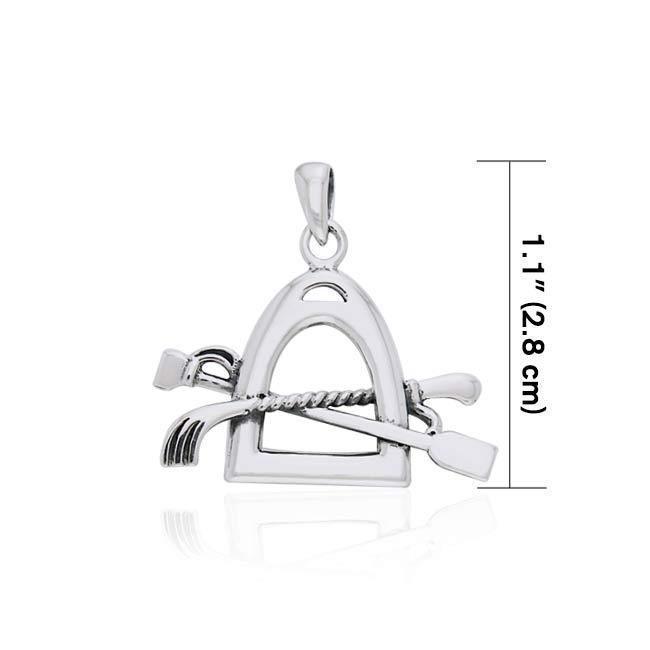 Riding Crop Stirrup Pendant TPD2248