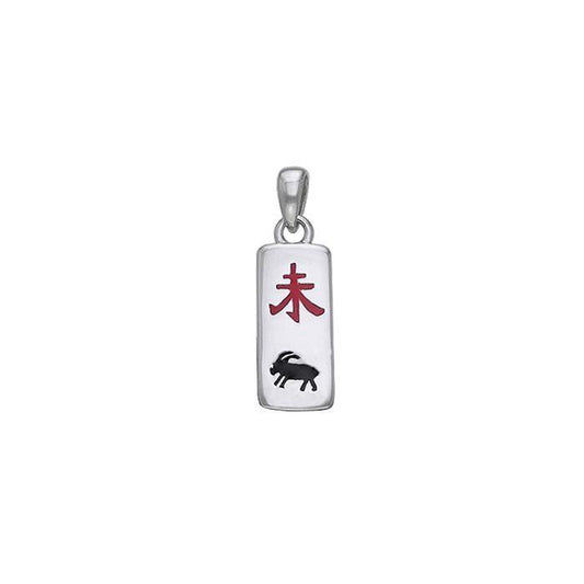 Chinese Astrology Ram Silver Pendant TPD236