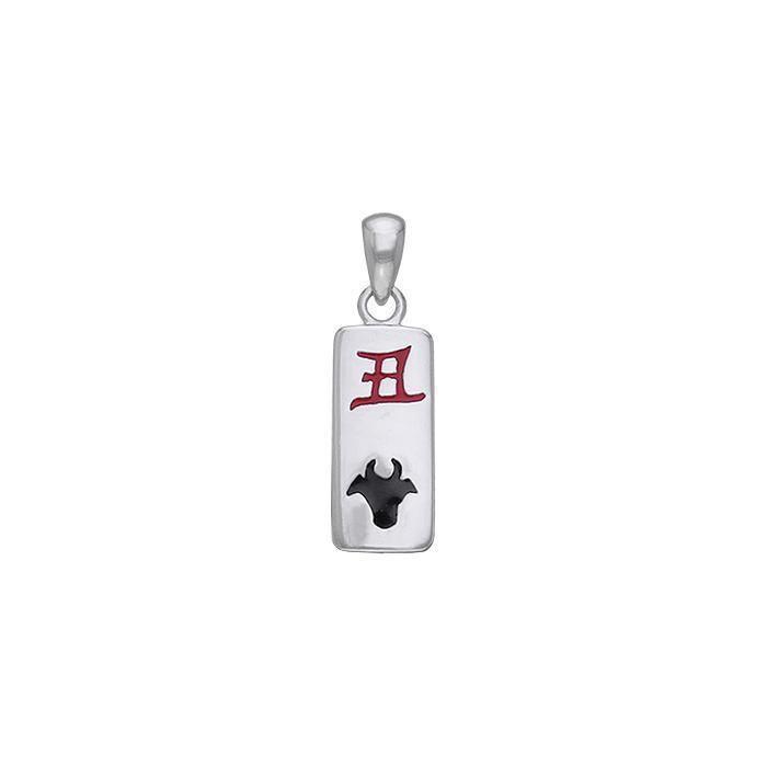 Chinese Astrology Ox Silver Pendant TPD244