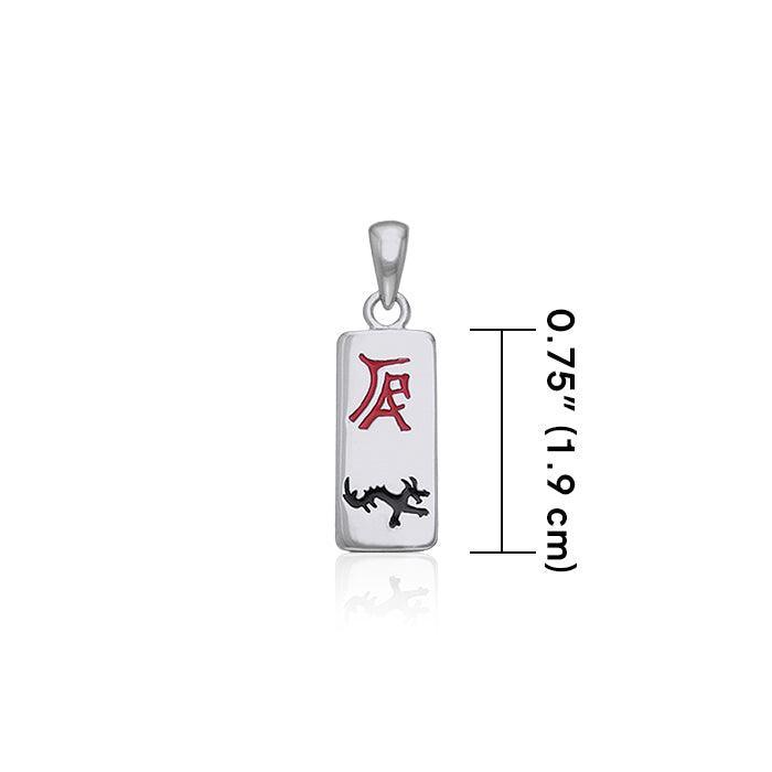 Chinese Astrology Dragon Silver Pendant TPD245
