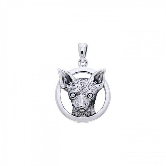 Jody Bergsma Chihuahua ~ Sterling Silver Jewelry Pendant TPD2658