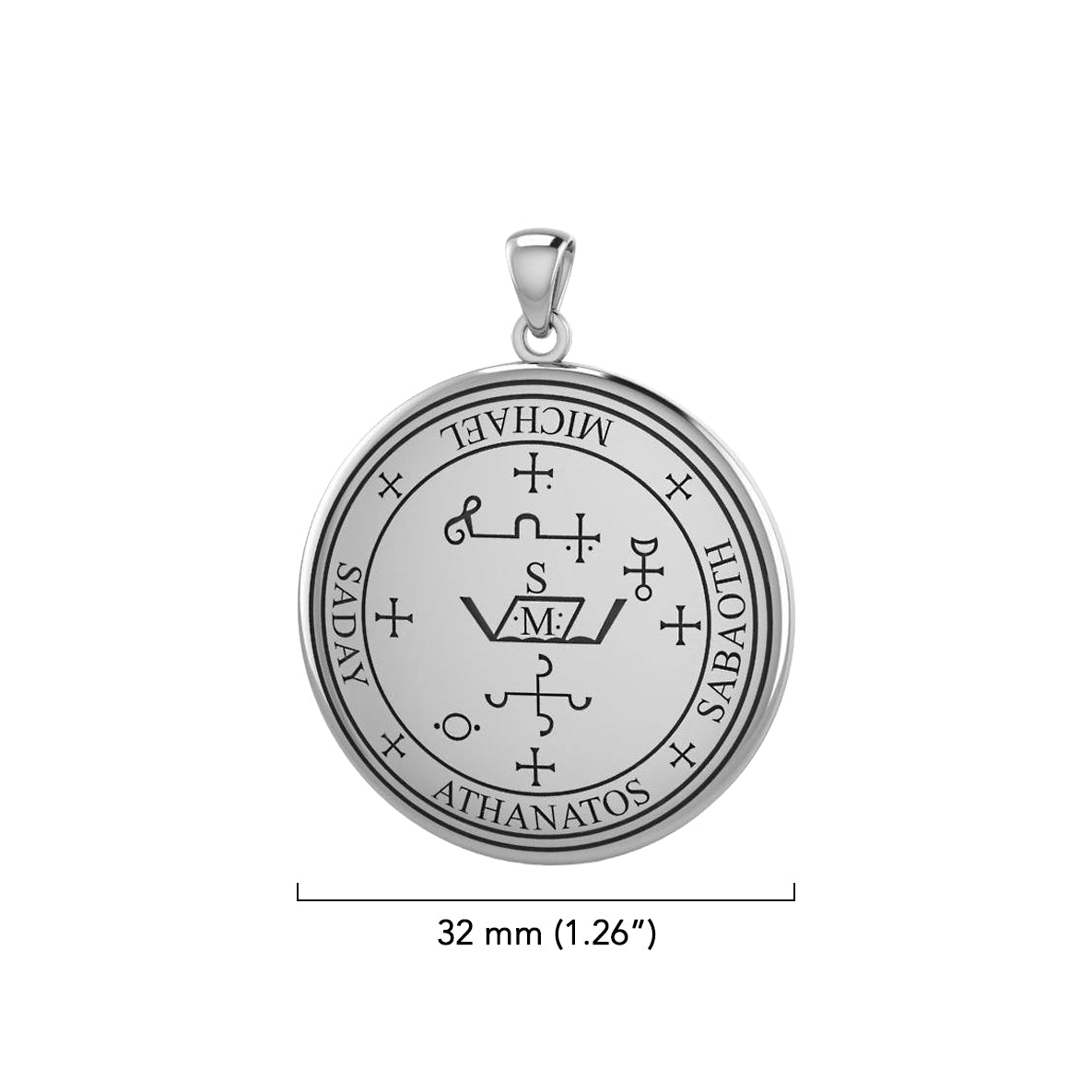 Sigil of the Archangel Michael Sterling Silver Pendant TPD2818
