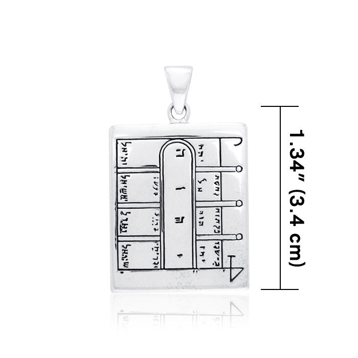 First Pentacle of the Moon Solomon Seal Sterling Silver Pendant TPD2870