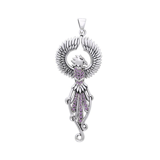 Regal Phoenix Silver Pendant TPD2914