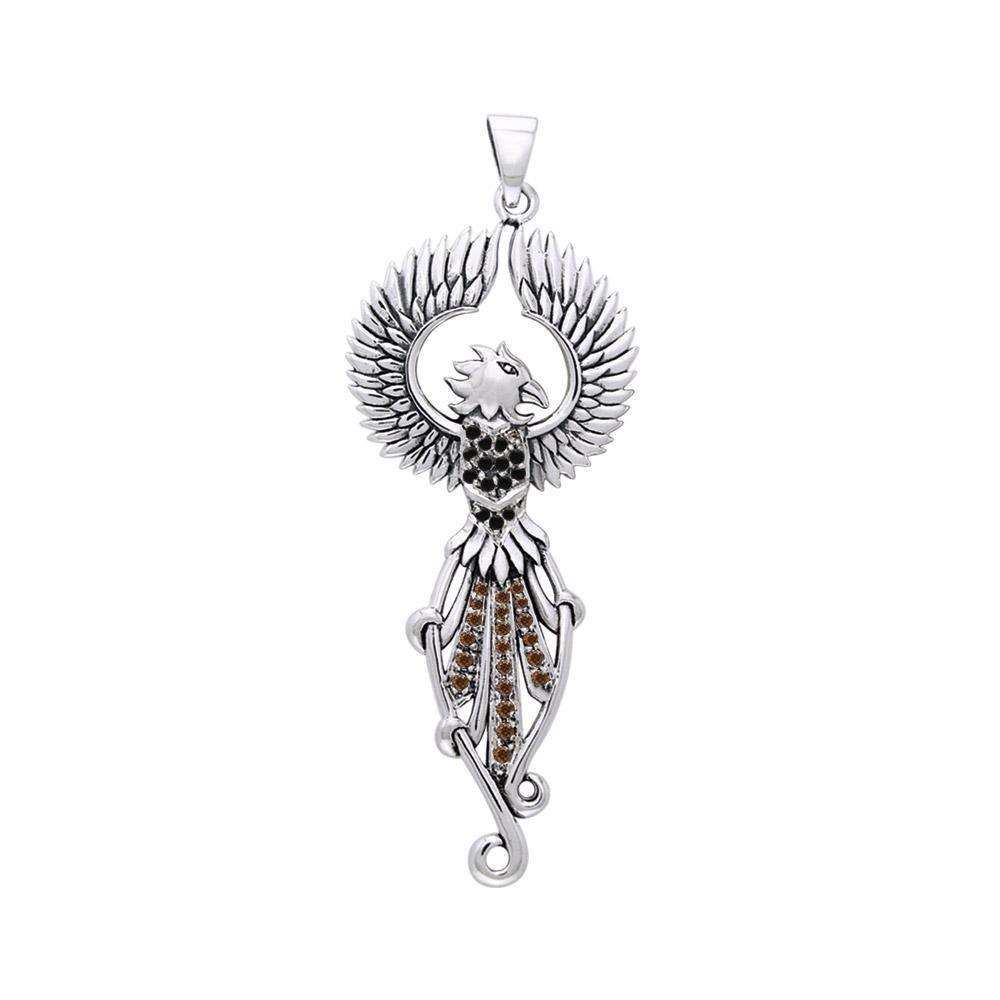 Regal Phoenix Silver Pendant TPD2914