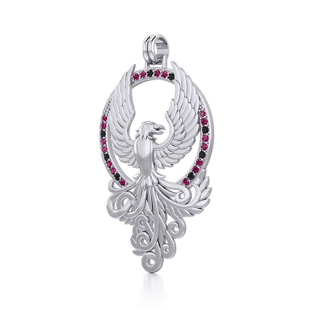 The Majestic Phoenix ~ Sterling Silver Pendant TPD2916