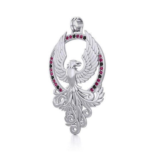 The Majestic Phoenix ~ Sterling Silver Pendant TPD2916