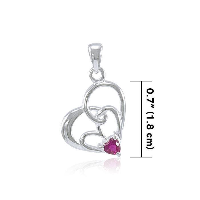 3 Heart Together Silver Pendant TPD2974