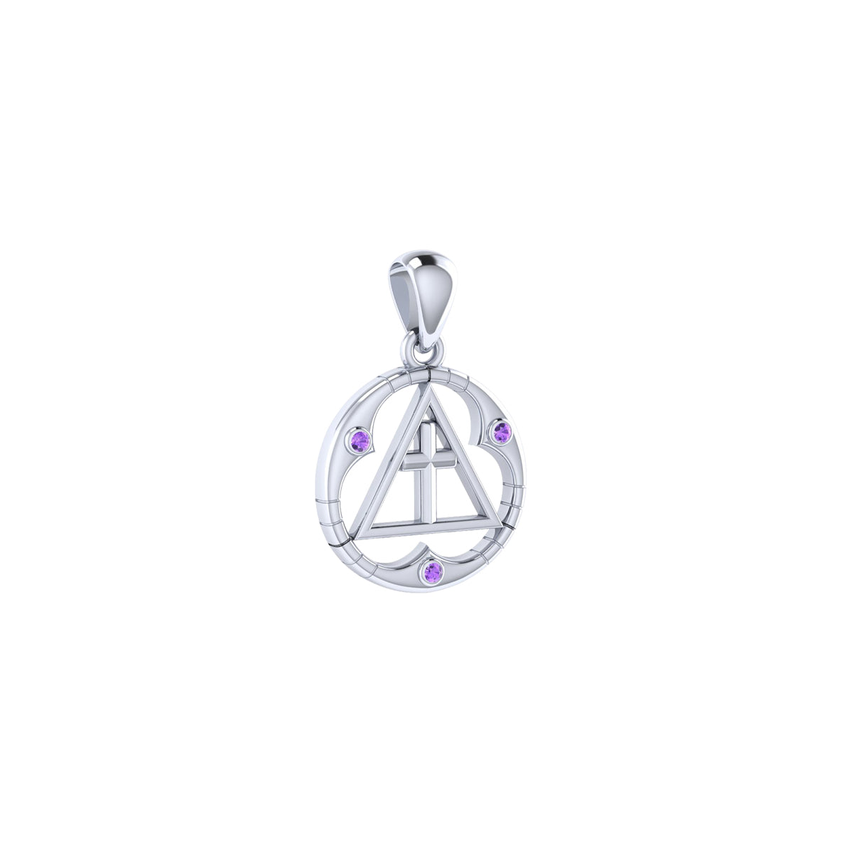 Spiritual AA Symbol Silver Pendant TPD307