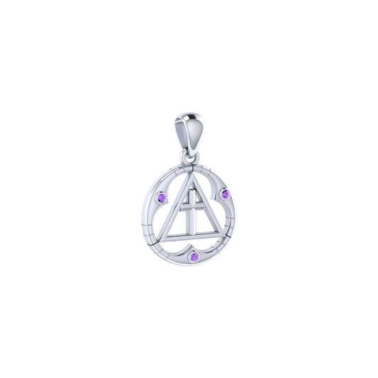 Spiritual AA Symbol Silver Pendant TPD307