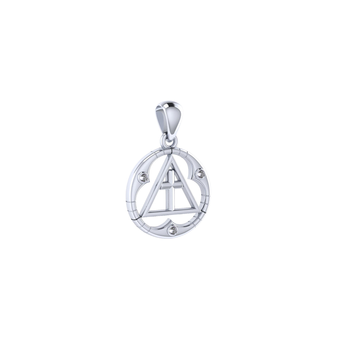 Spiritual AA Symbol Silver Pendant TPD307