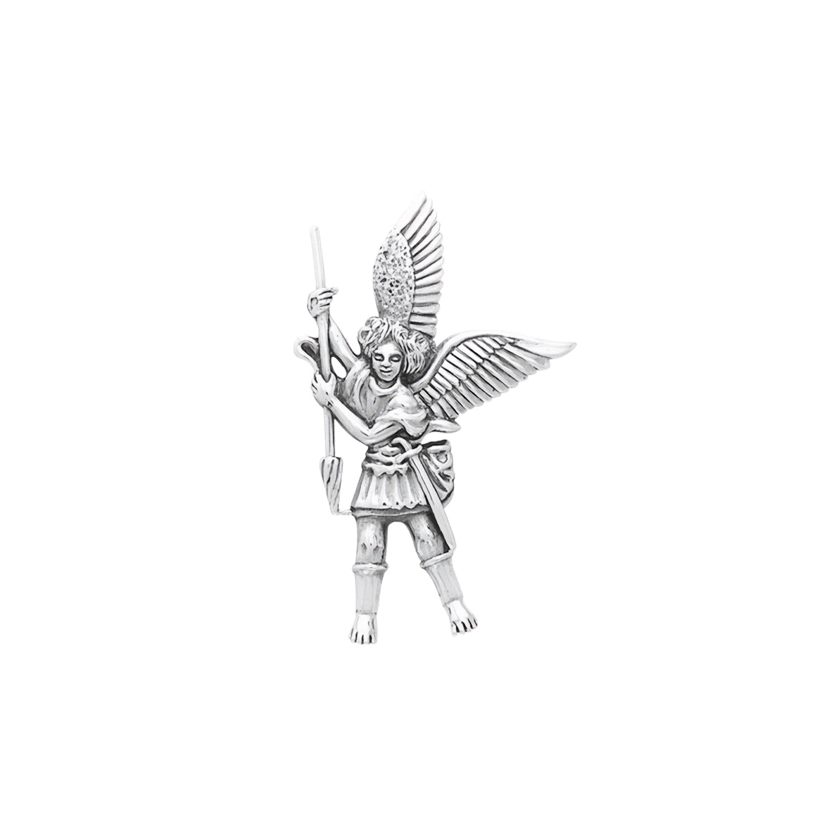 Archangel Michael Sterling Silver Pendant TPD3073