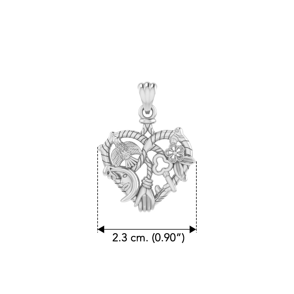 Cast your Cimaruta Witch Sterling Silver Pendant TPD3131