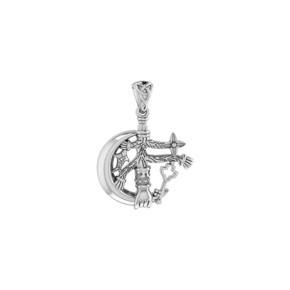 There’s Magick Behind the Cimaruta Witch Sterling Silver Pendant TPD3132