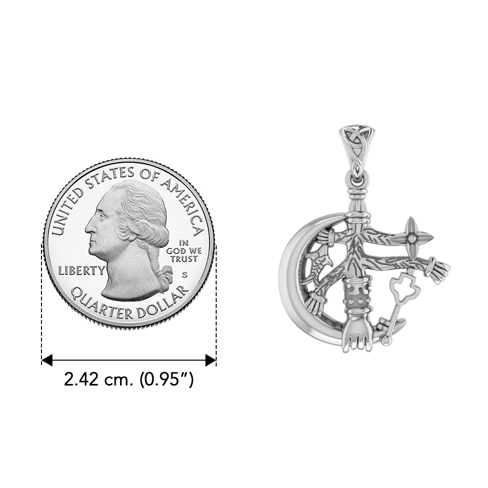 There’s Magick Behind the Cimaruta Witch Sterling Silver Pendant TPD3132