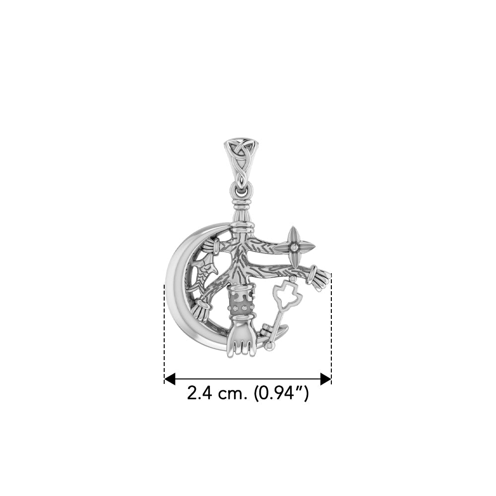 There’s Magick Behind the Cimaruta Witch Sterling Silver Pendant TPD3132