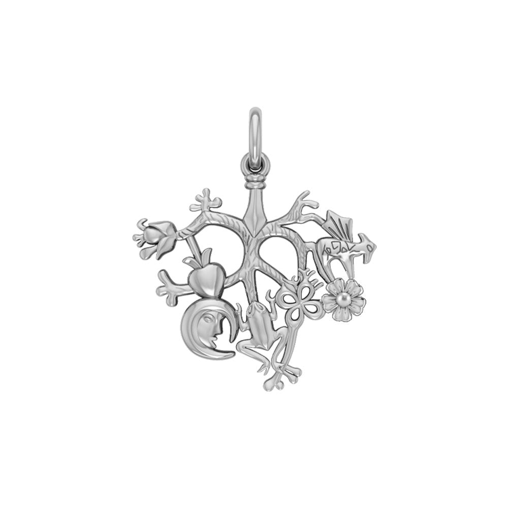Cimaruta Witch Sterling Silver Pendant TPD6447