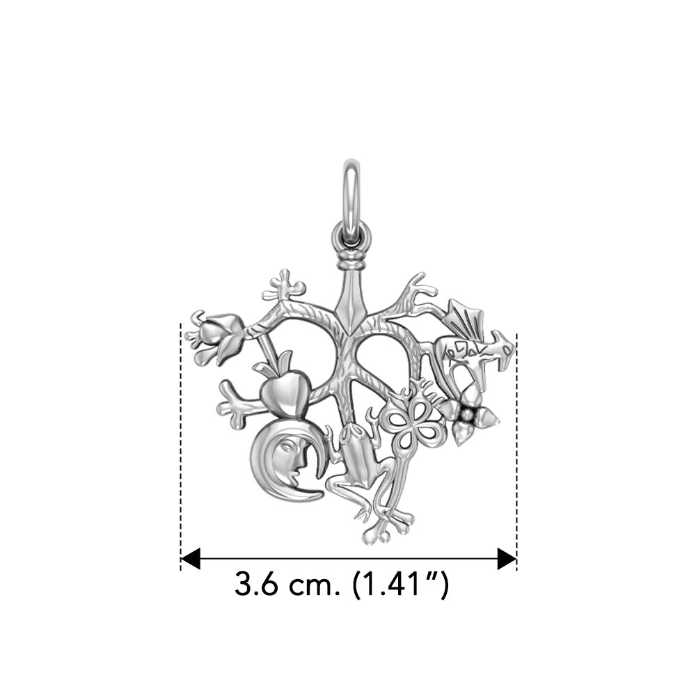Cimaruta Witch Sterling Silver Pendant TPD3134
