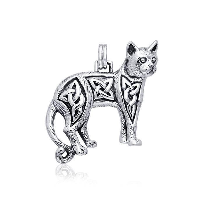 Magickal Cat Silver Pendant TPD333 - peterstone.dropshipping