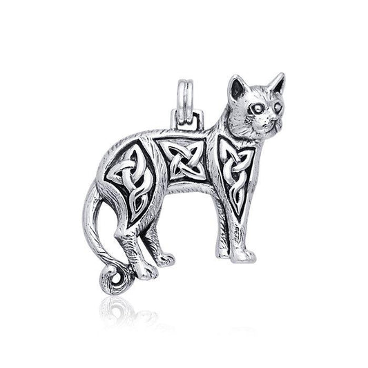 Magickal Cat Silver Pendant TPD333 - peterstone.dropshipping