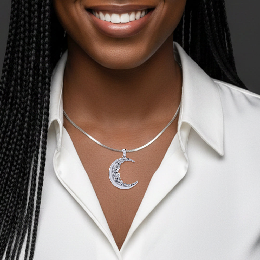 Moon Vines Sterling Silver Pendant TPD3347