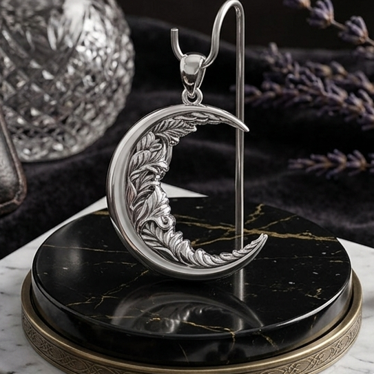 Moon Vines Sterling Silver Pendant TPD3347