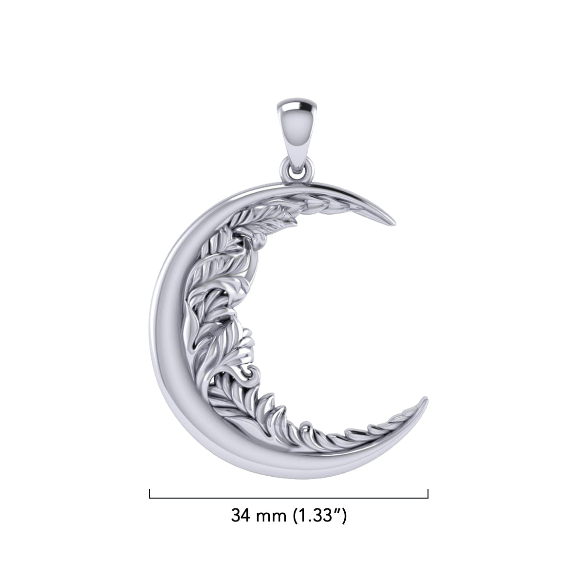 Moon Vines Sterling Silver Pendant TPD3347