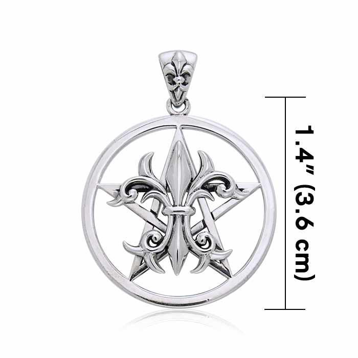 The Star with Fleur De Lis Pendant TPD3398
