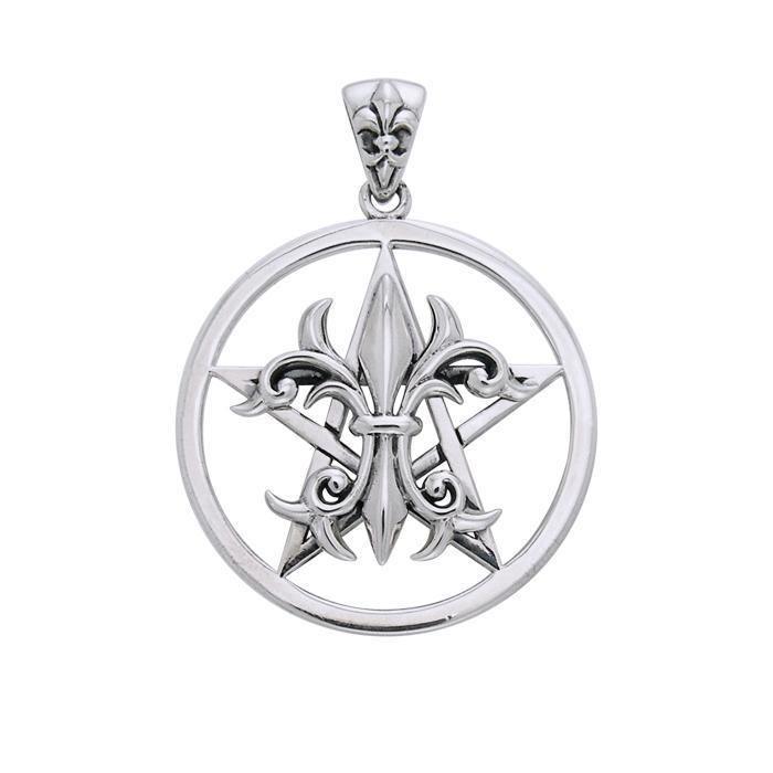 The Star with Fleur De Lis Pendant TPD3398