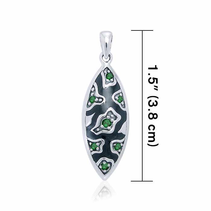 Safari Silver Pendant with Gemstone and Enamel TPD3411