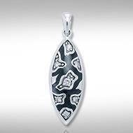 Safari Silver Pendant with Gemstone and Enamel TPD3411