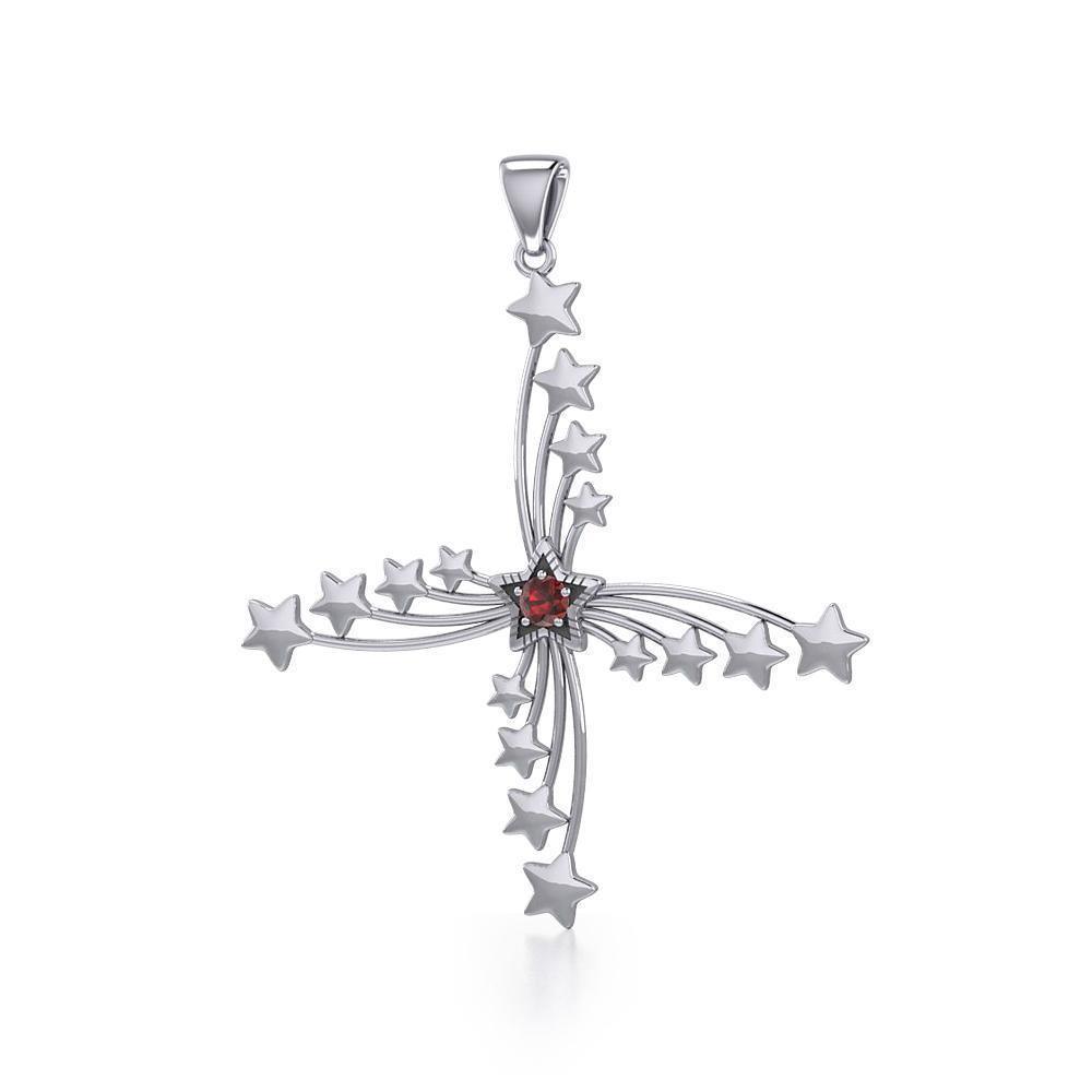 Pretty stars in the broad night sky ~ Sterling Silver Jewelry Pendant TPD3511