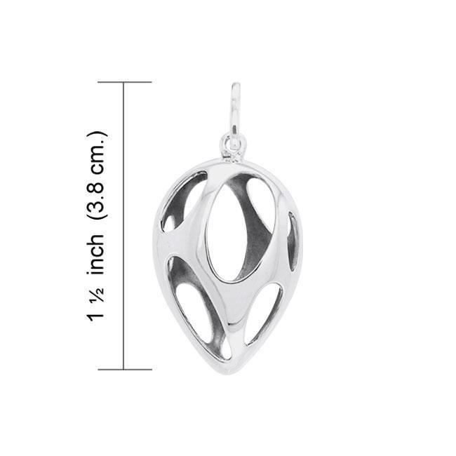 Bold Filigree Silver Pendant TPD3516