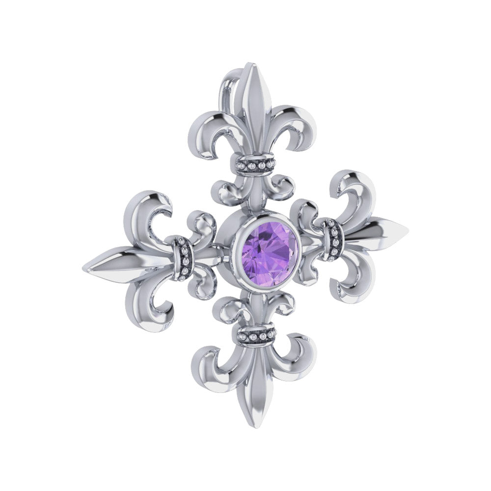 Exquisite symbolism in Croix La Me ’re~ Sterling Silver Plated over Solid Brass Pendant BPD355