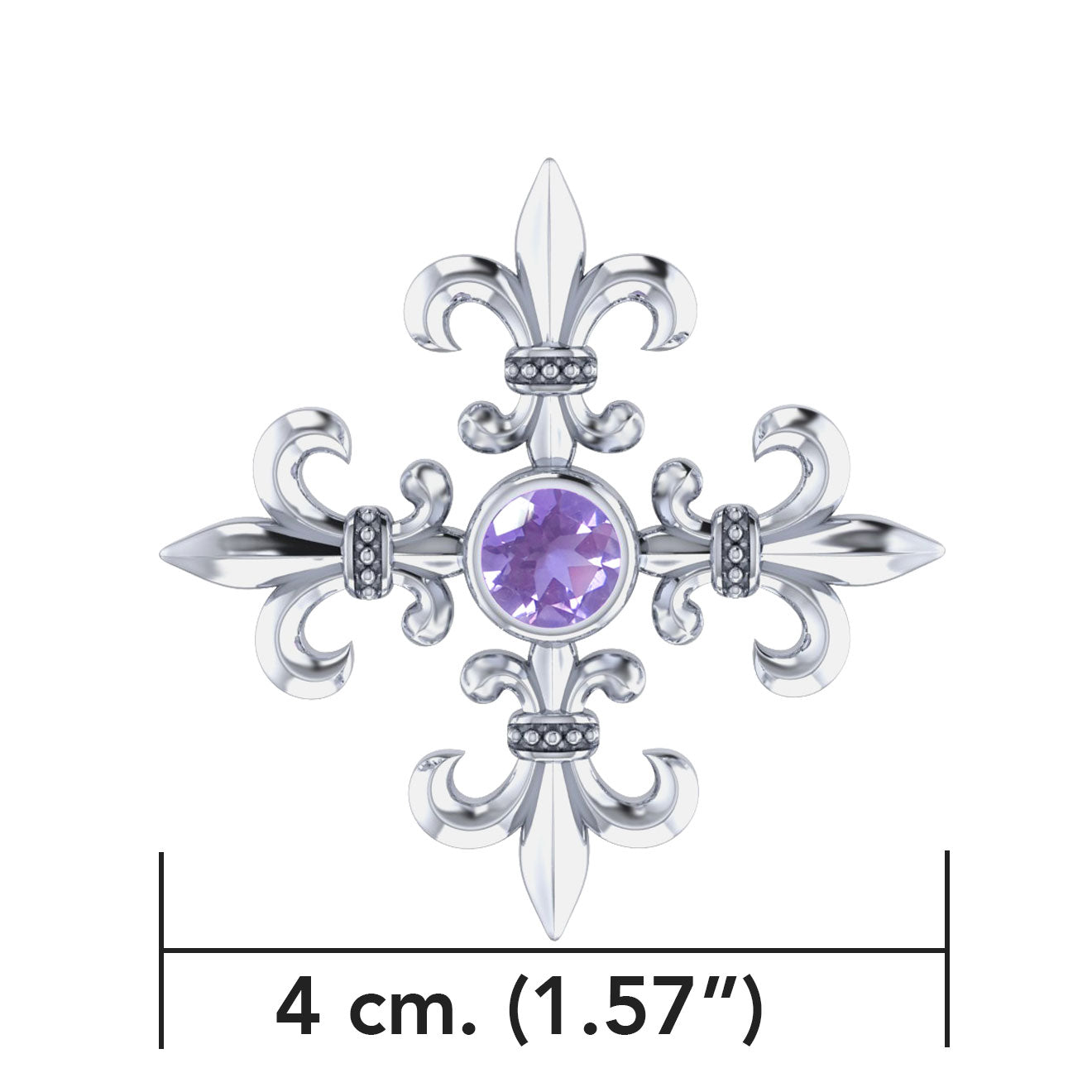 Exquisite symbolism in Croix La Me ’re~ Sterling Silver Plated over Solid Brass Pendant BPD355