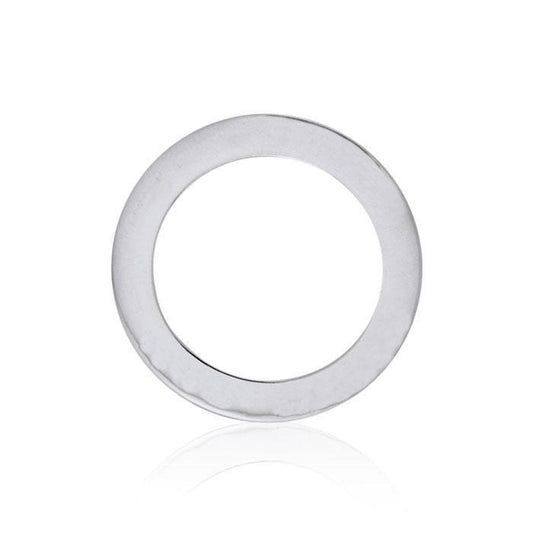 Blank Silver Disc Pendant TPD3605