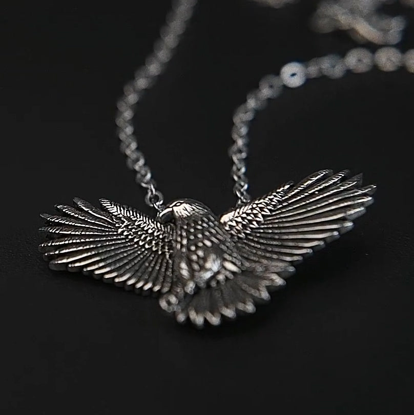 Eagle Sterling Silver Pendant by Ted Andrews TPD361