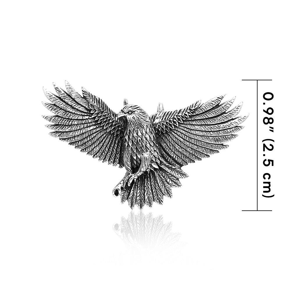 Sterling Silver Eagle Pendant by Ted Andrews TPD361