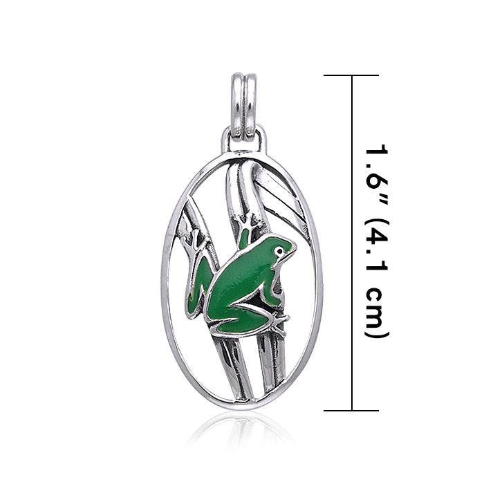 Sterling Silver Frog Pendant by Ted Andrews TPD368