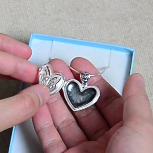 Eternal Heart Celtic Knot Sterling Silver Locket Pendant TPD3717