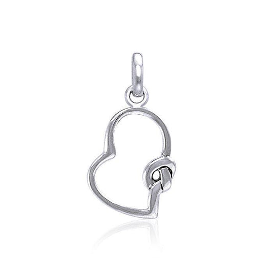 Celtic Love Heart Knot Silver Pendant TPD3854